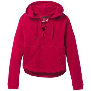 Prana Cozy Up Red Hemp Blend Hoodie -- Size M